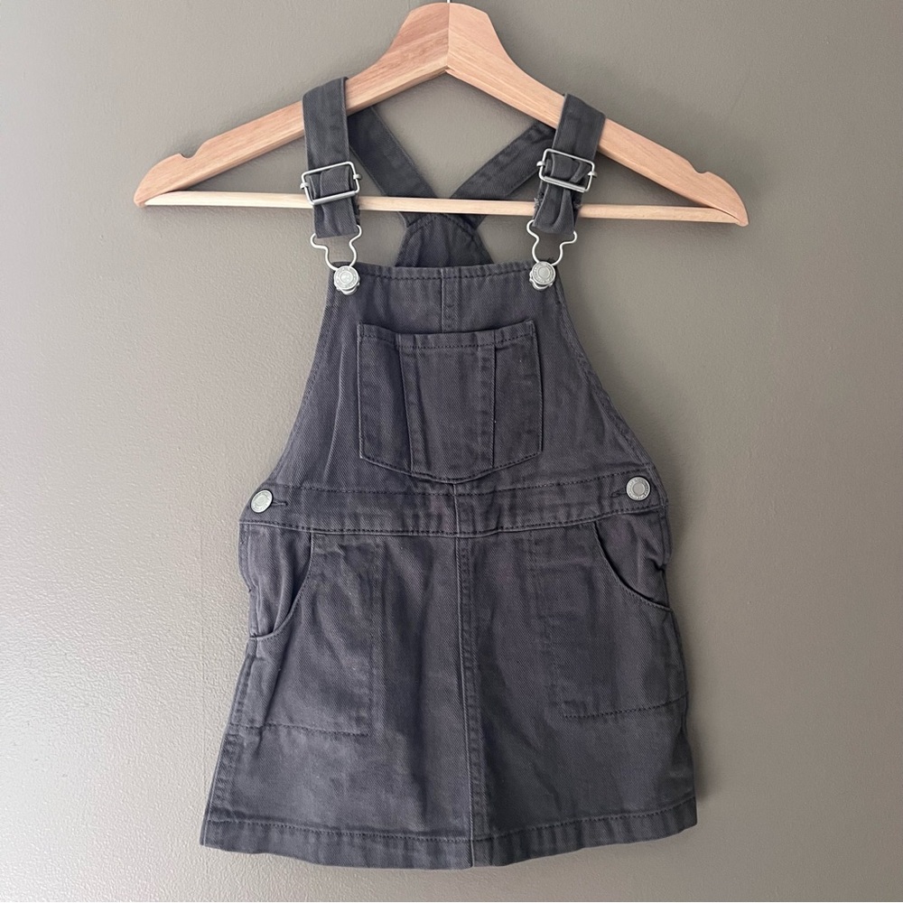 SOFT GRAY OVERALL DRESS